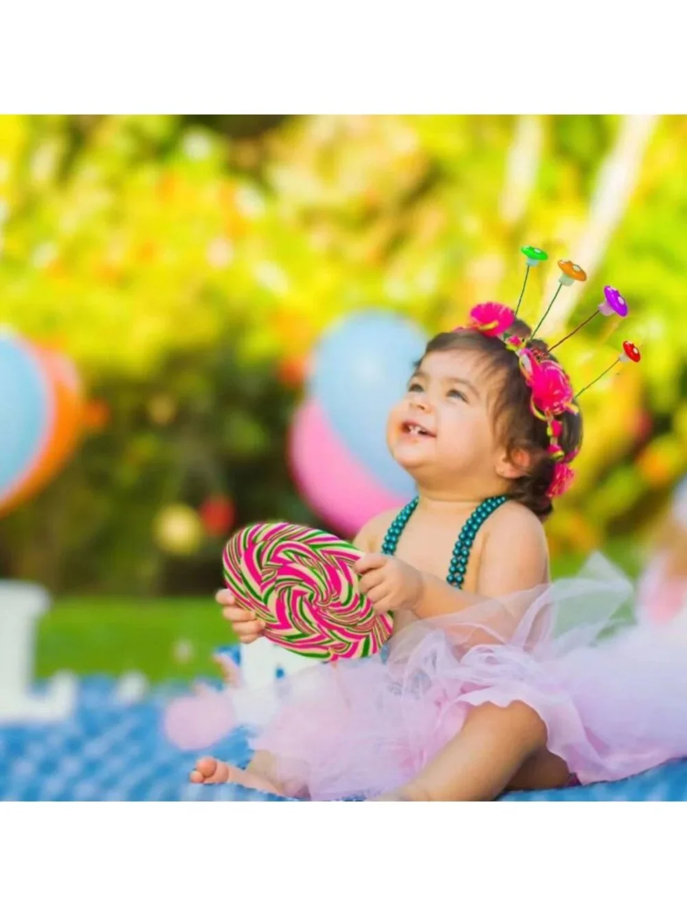 100 Pcs Flower & Mushroom Hair Clips - Rave Accessories for Women & Kids
